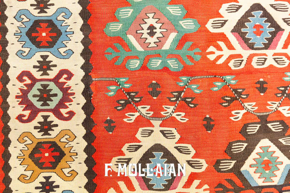 Kilim Rug Shirwan Red Field n°:5859